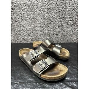 Birkenstock Arizona Soft Bed Leather Metallic Green Men's‎ Sandals Size 42 US 9